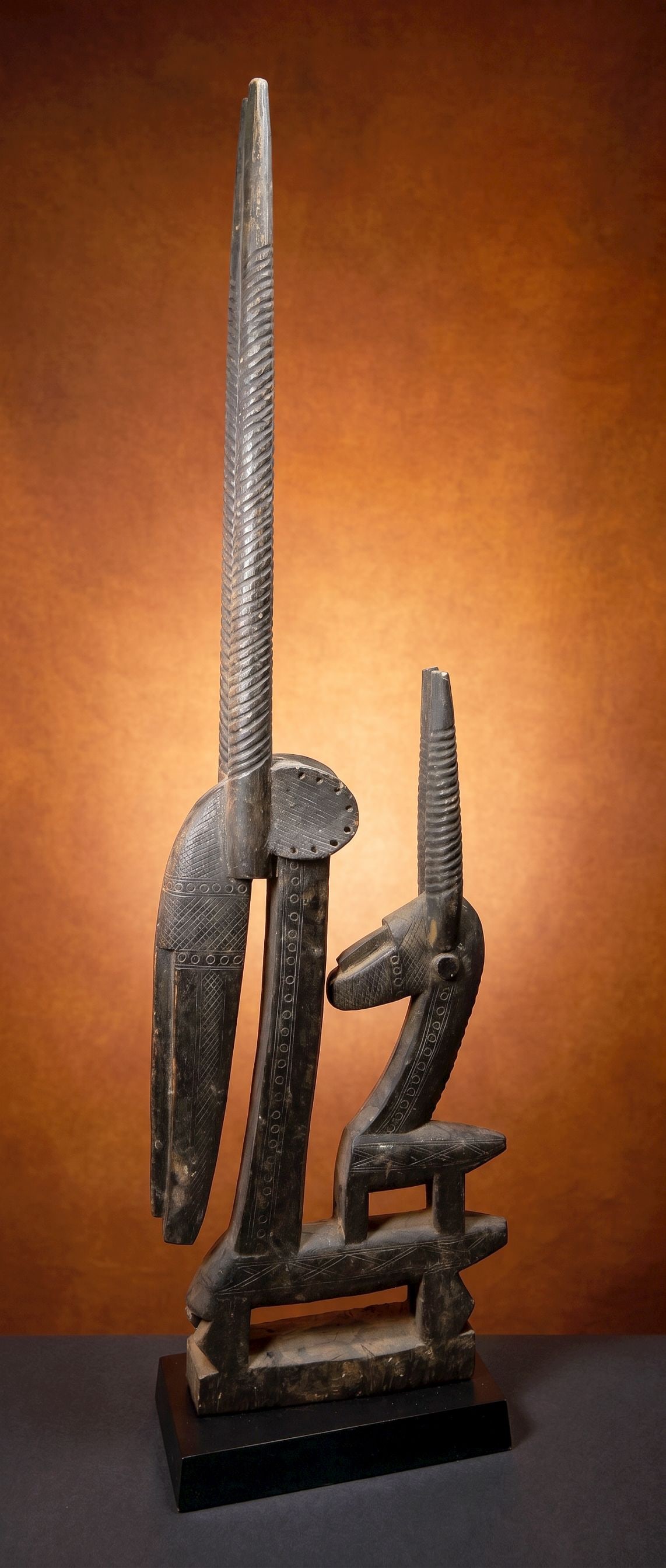 A Tall Cubist Bamana Chiwara Antelope Headdress (1 of 6)
