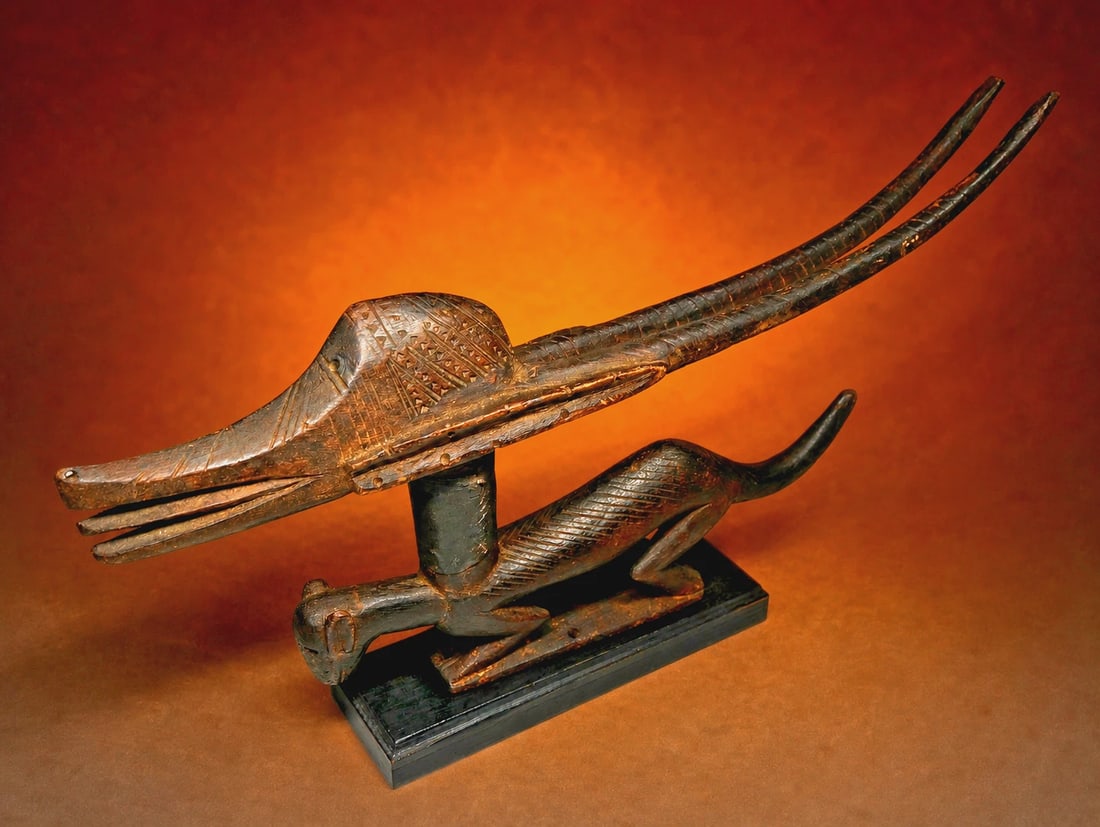 A Horizontal Bamana Chiwara Headdress (1 of 8)