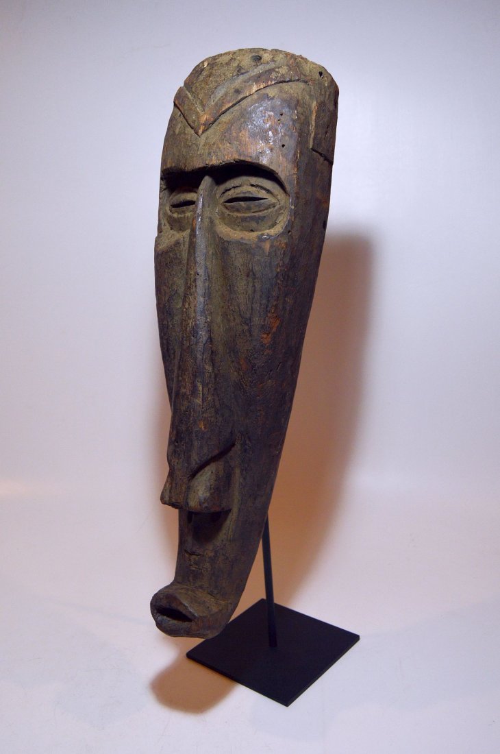 Rare Kuba Ngeende Nyibita Elongated African Mask (1 of 6)