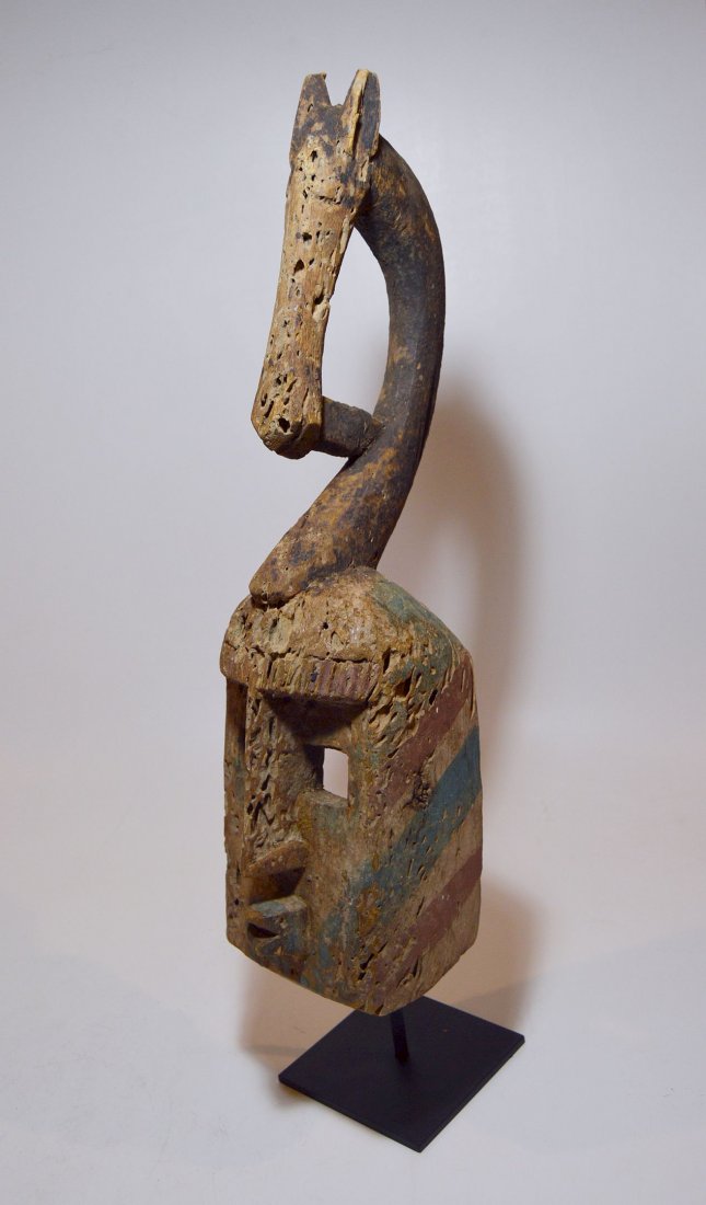 Colorful Dogon African mask w/ Equestrian Finial (1 of 5)