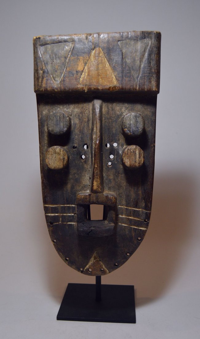 Fantastic Old Grebo Geometric African mask, African Art (1 of 6)