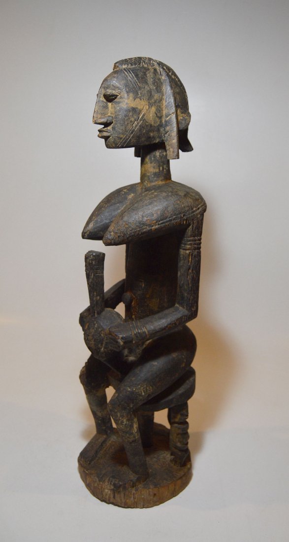 Old & Weathered Dogon Seated Female sculpture African (1 of 7)