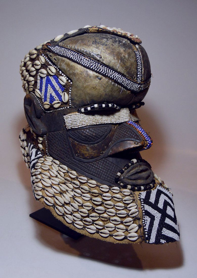 Impressive Kuba Bwoom Helmet African mask (1 of 5)