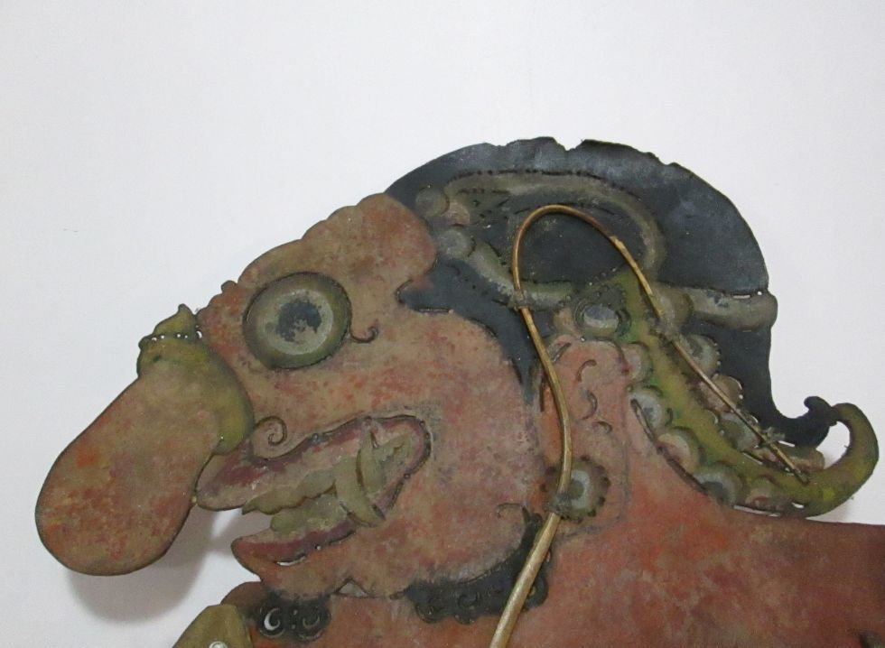Antique Clown Servant Javanese Showdow Puppet (1 of 5)