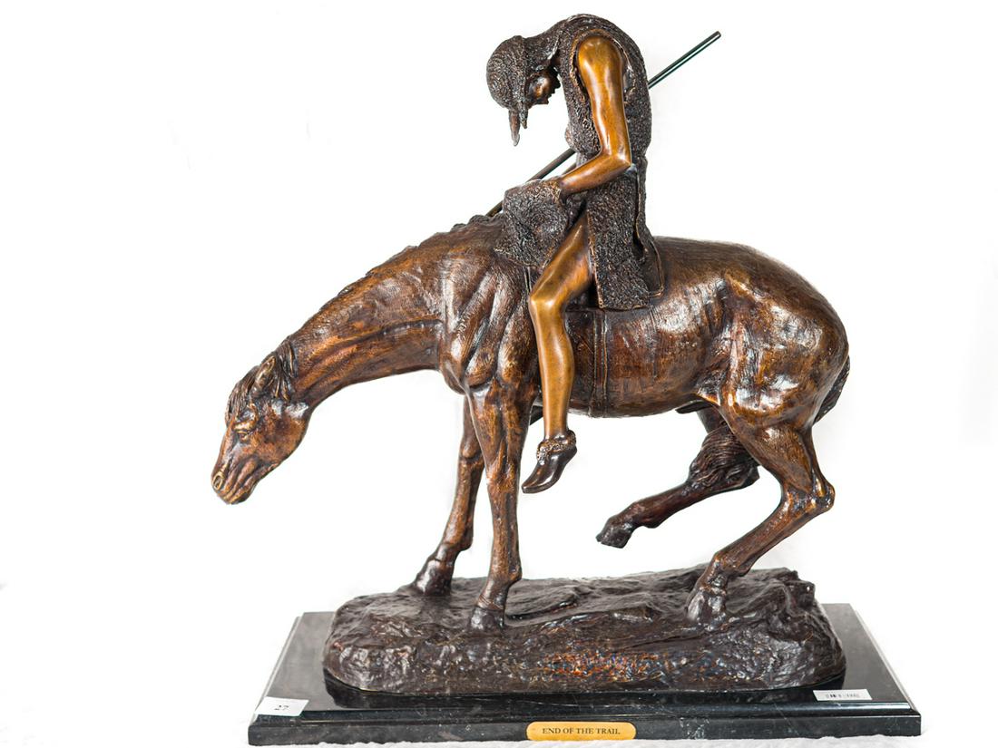 Bronze de James Earle Fraser (1876-1953): The end of (1 of 3)