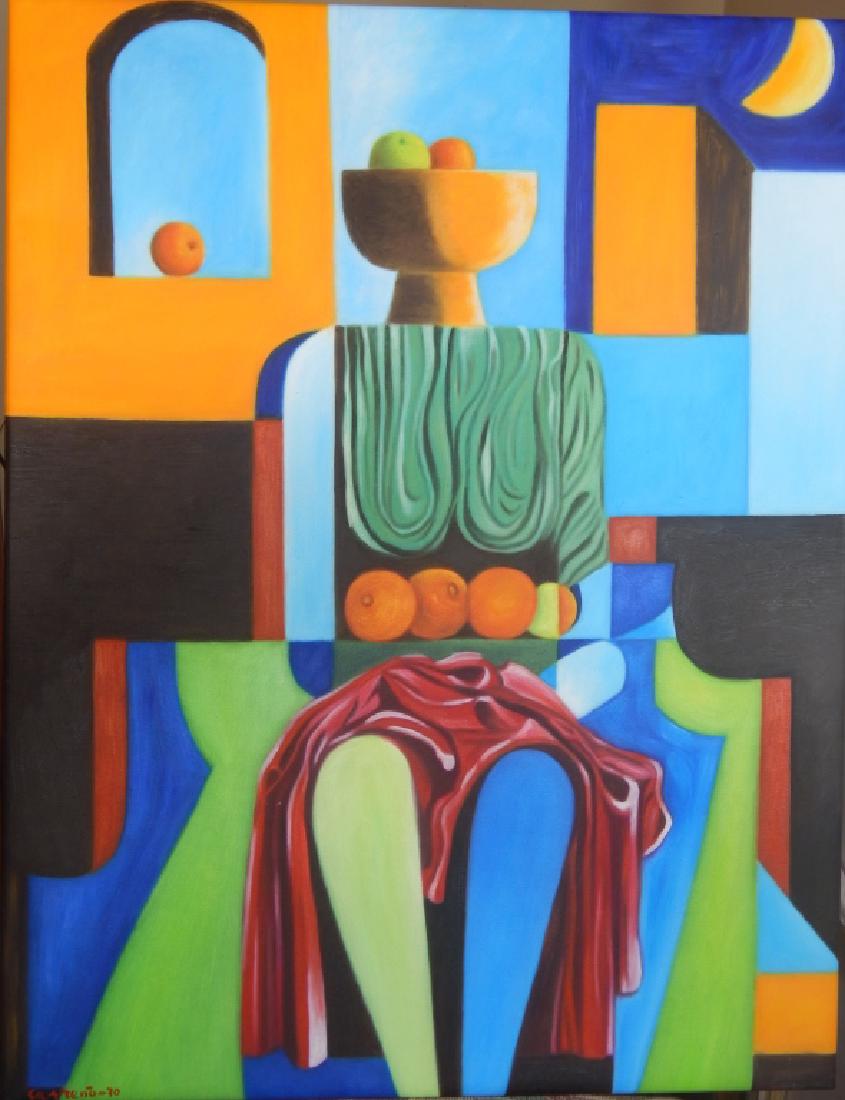 MARIO CARRENO OIL PAINTING ON CANVAS (1 of 4)