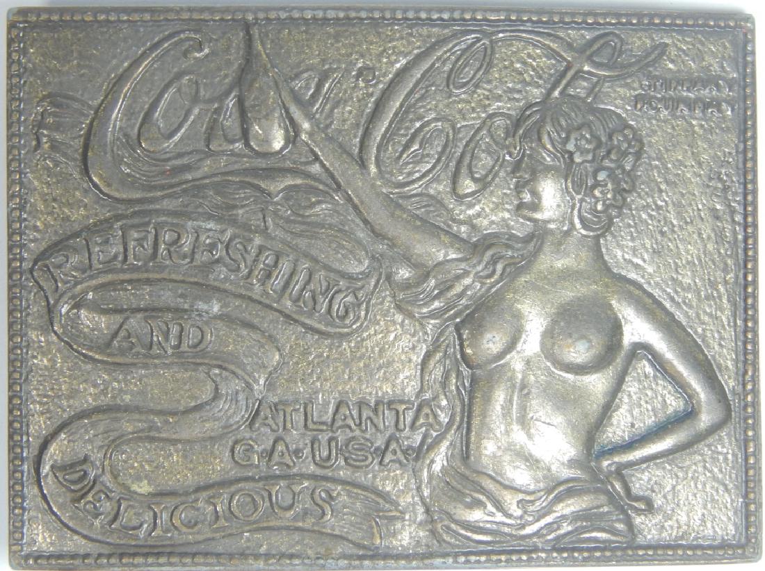 TIFFANY STUDIOS COCA COLA BELT BUCKLE: Tiffany studios Coca Cola belt buckle. Measures 3 1/2" width.