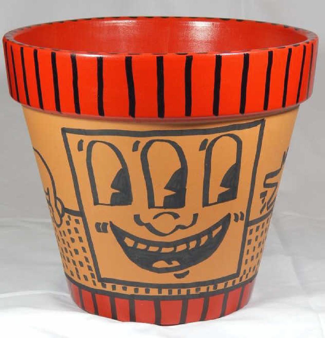 KEITH HARING (AMERICAN, 1958-1990 UNTITLED POTTERY (1 of 6)