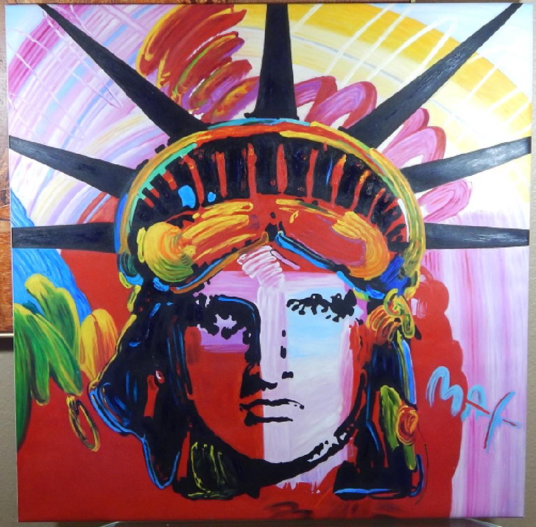 PETER MAX (AMERICAN,B.1937) ACRYLIC PAINTING (1 of 6)