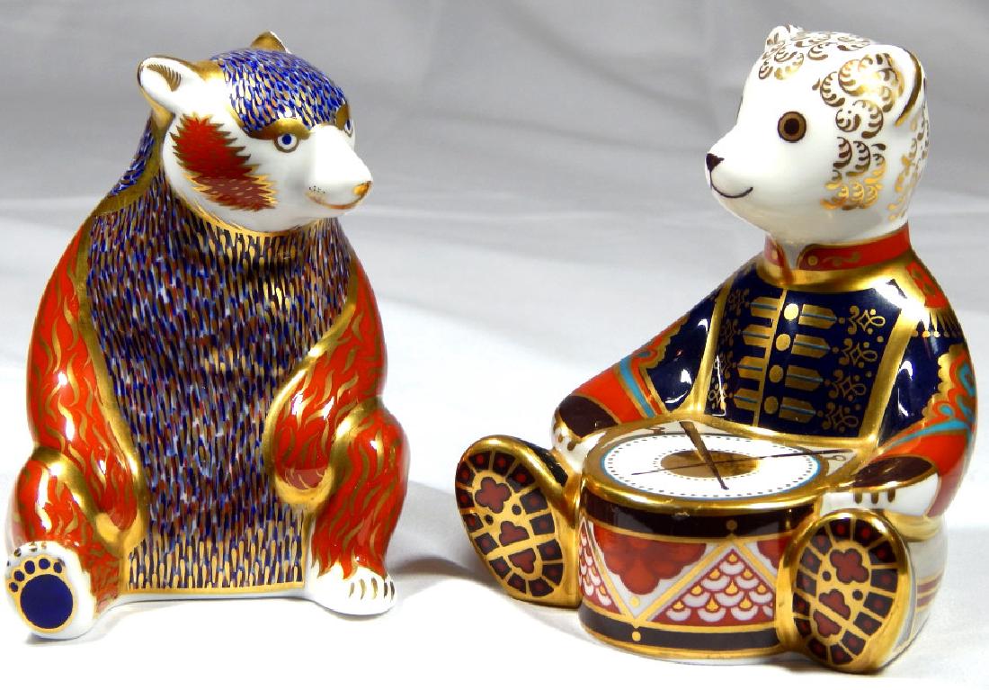 TWO ROYAL CROWN DERBY PORCELAIN FIGURES (1 of 7)