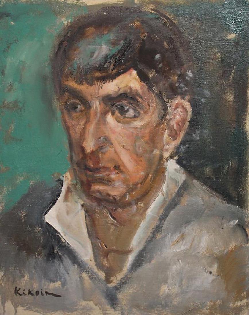 MICHEL KIKOINE PORTRAIT OIL PAINTING ON CANVAS (1 of 4)