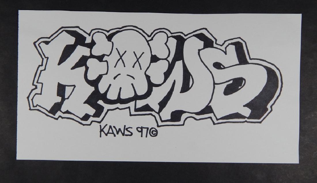 KAWS (AMERICAN,B.1974) SKETCH BOOK DRAWING (1 of 2)