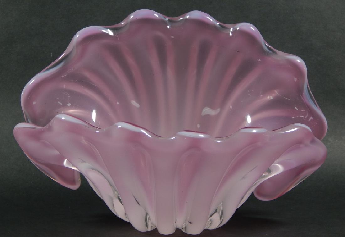 SEGUSO MURANO ART GLASS CLAM FORM SCULPTURE (1 of 5)