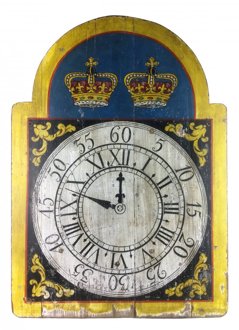 Awesome Painted Clock on Wood (1 of 2)