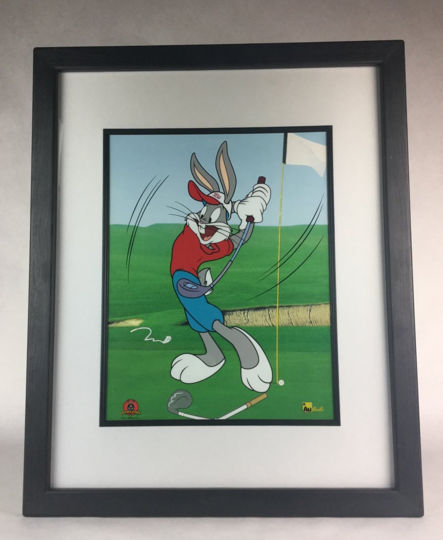 Original Cell art BUGS BUNNY - Taking a Swing (1 of 3)