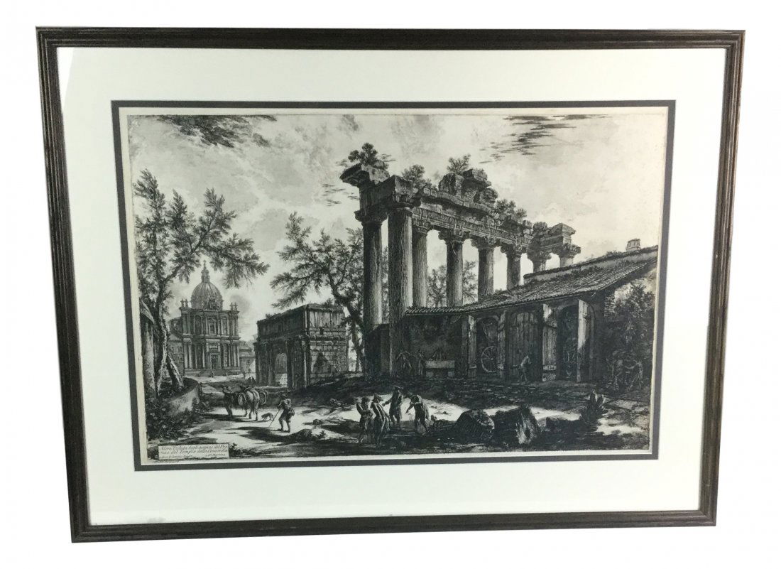PIRANESI Etching Tempio Detto Della Concordia (1 of 3)
