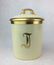 LIMOGES French Porcelain Apothecary Cotton Ball Jar