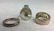3 Vintage 925 Sterling Silver Rings - 2