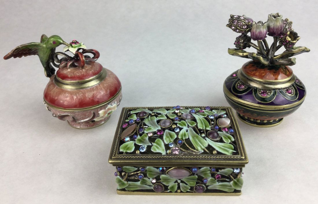 Collection of Vintage Jewelry / Trinket Boxes (1 of 2)