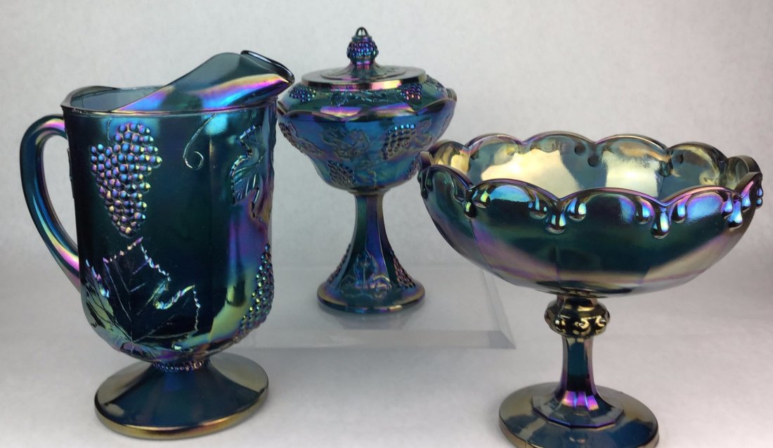 Antique Carnival Glass Set (1 of 2)