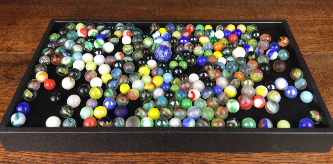 Large Rare Collection of MARBLES (1 of 1)