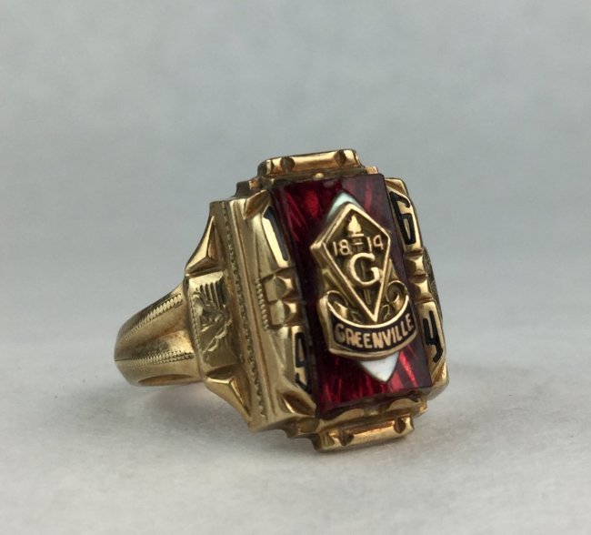 10KT Gold Class Ring 1964 Greenville (1 of 2)