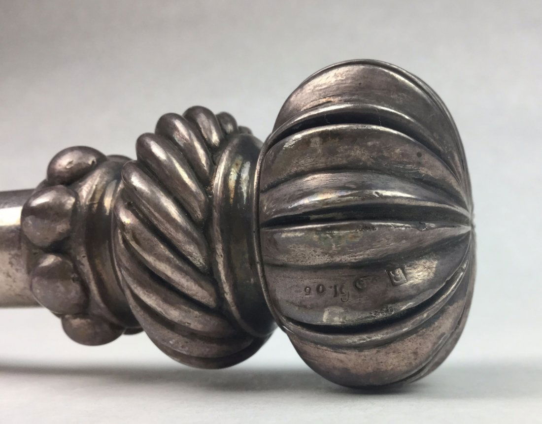 Italian Umbrella with Sterling Handle by Comoy's (1 of 3)