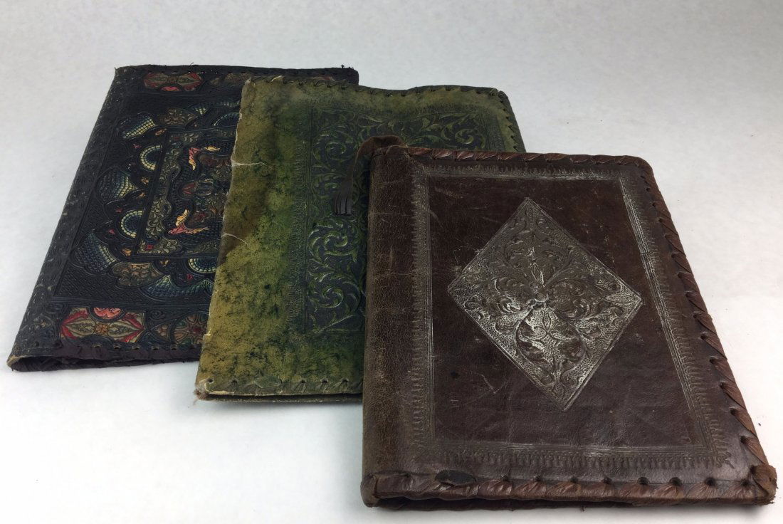 Antique Leather File Folders (1 of 3)