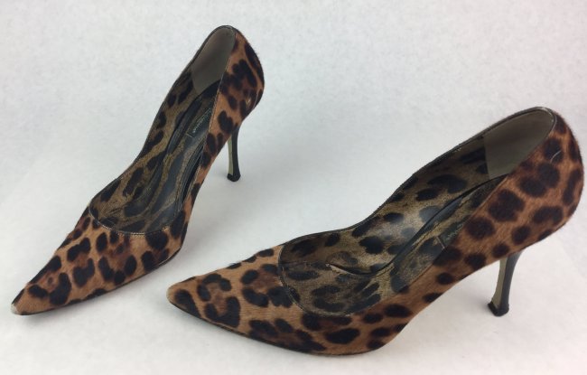 DOLCE & GABBANA Leopard Print High Heel Shoes (1 of 2)
