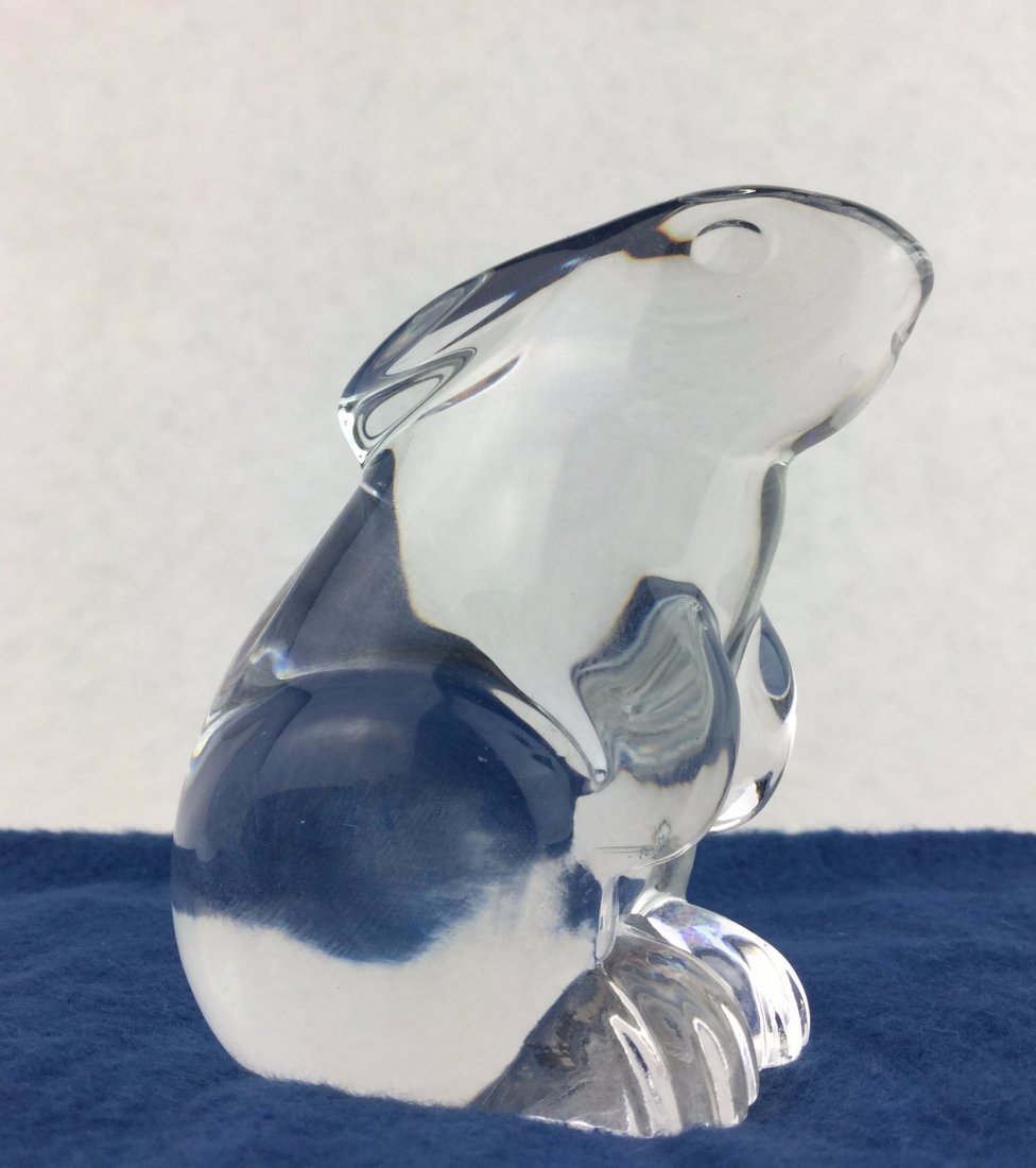Baccarat Crystal Bunny Rabbit Figurine