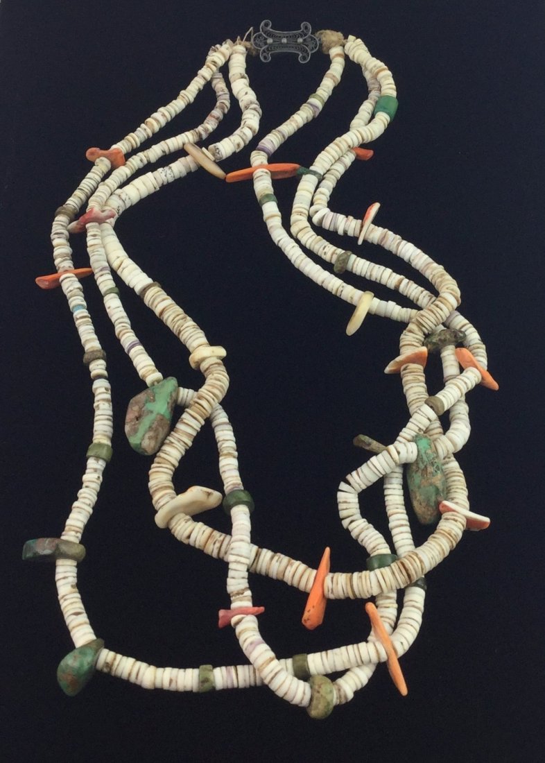 3 Strand Fetish Style Necklace with Sterling Clasp (1 of 5)