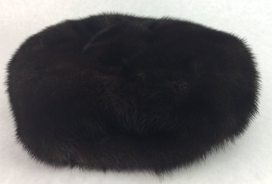Vintage Black Fur Hat (1 of 2)