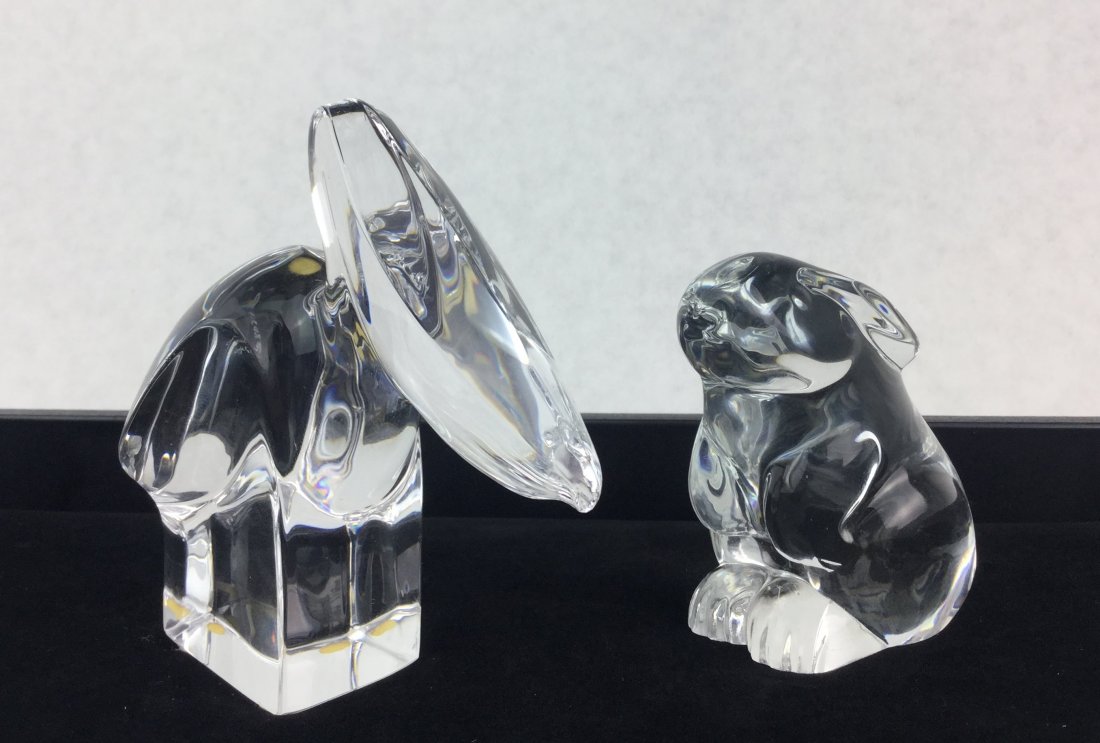 BACCARAT & ORREFORS Crystal Figurines (1 of 2)