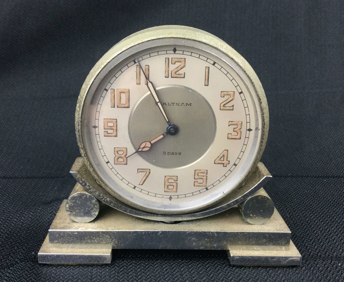 Waltham Deco Partners Desk Clock (1 of 2)