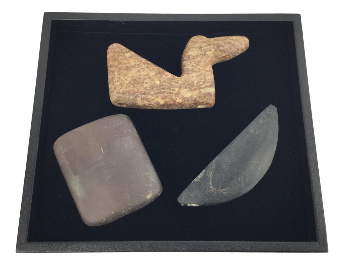 Prehistoric 3 pc North American Stones - Mound Builders (1 of 1)