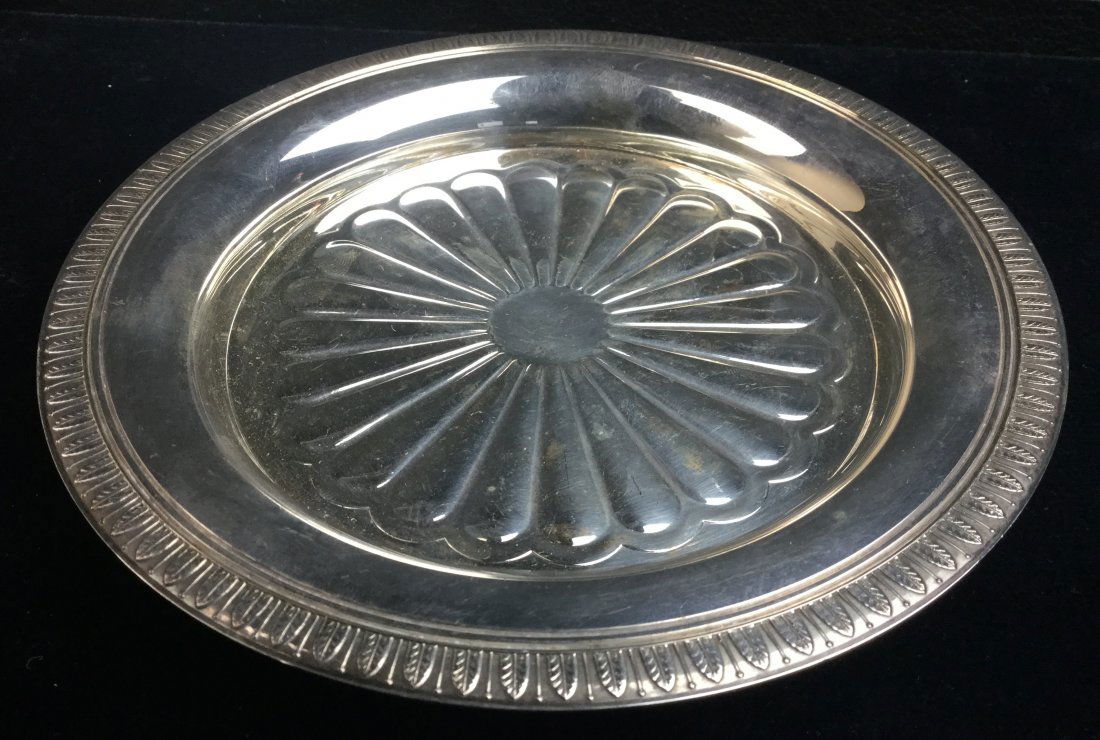 Christofle Silver Wine Coaster: Gorgeous Silver Wine Coaster by Christofle Peries. With Christofle Hallmark. Measures: 6" Wide.