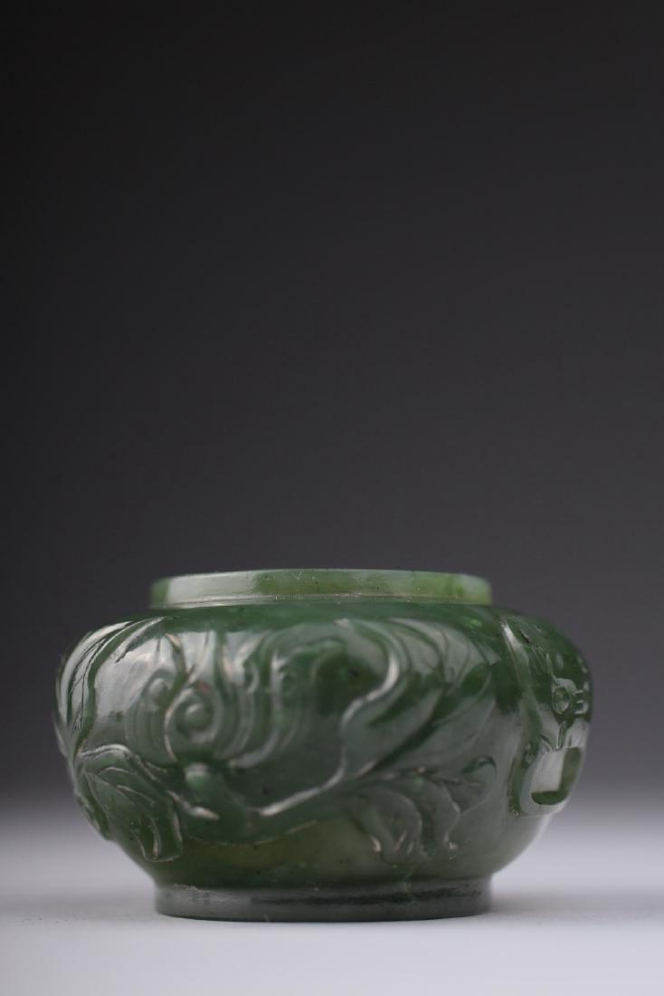 A spinach green jade water pot, Qing dynasty, Jan 22, 2017 Valeona