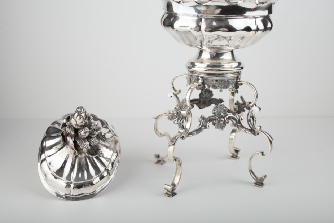 An antique Spanish silver tureen, Louis XV style, (1 of 5)