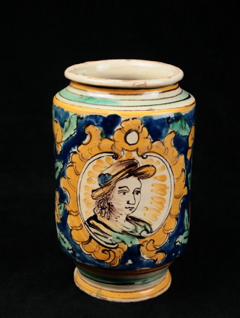 An Italian glazed earthenware vase, 18th/19th c. (1 of 7)