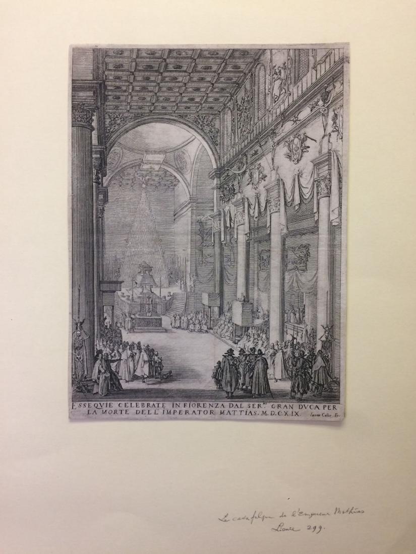 "Le Catafalque de l'Empereur Mathias," Jacques Callot (1 of 9)
