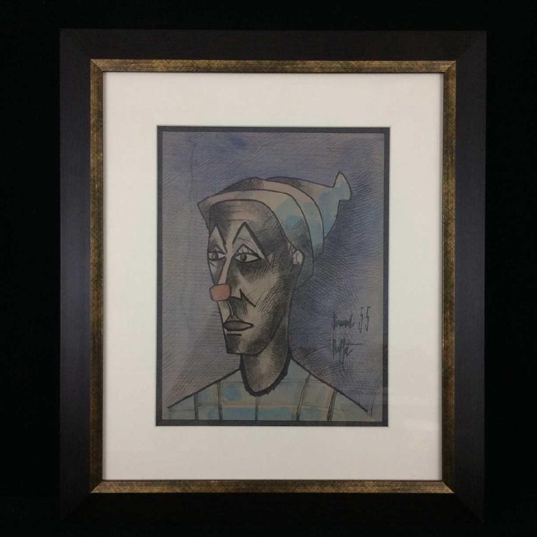 Original Watercolor and Ink Panting on Paper Signed (1 of 4)