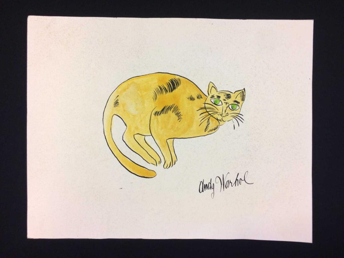 Original Ink and Watercolor on Cardstock Paper Signed (1 of 4)