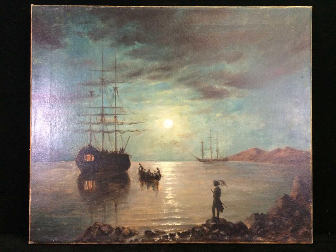 Original Oil on Canvas Signed 'Aivazovsky' in Cyrillic (1 of 7)