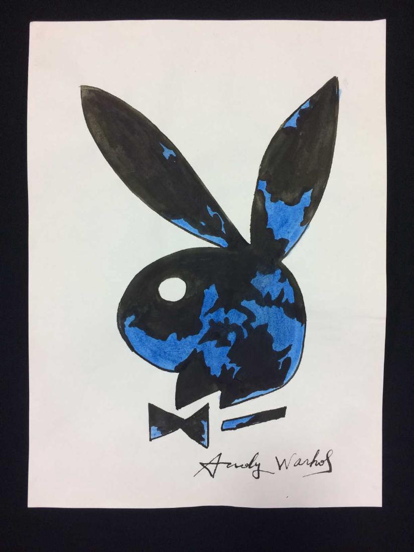 Original Ink and Watercolor signed 'Andy Warhol' -- (1 of 4)