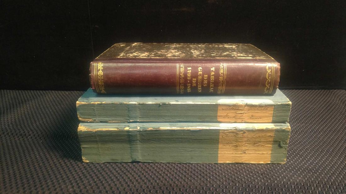 3V ANTIQUE HISTORY BOOKS -- 'Tableau Des Guerres,' (1 of 20)