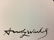 Original Ink on Cardstock Signed ''Andy Warhol'' -- Pop - 3