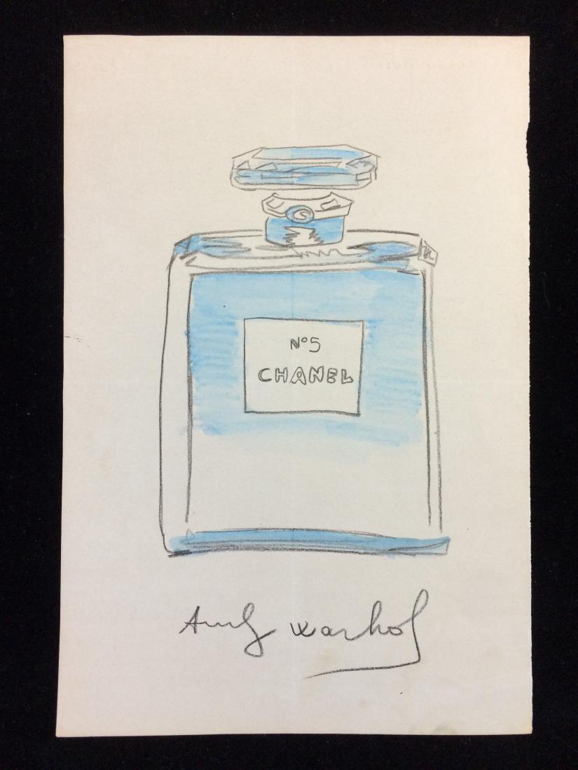 Original Mixed Media on Paper Signed ''Andy Warhol'' (1 of 4)