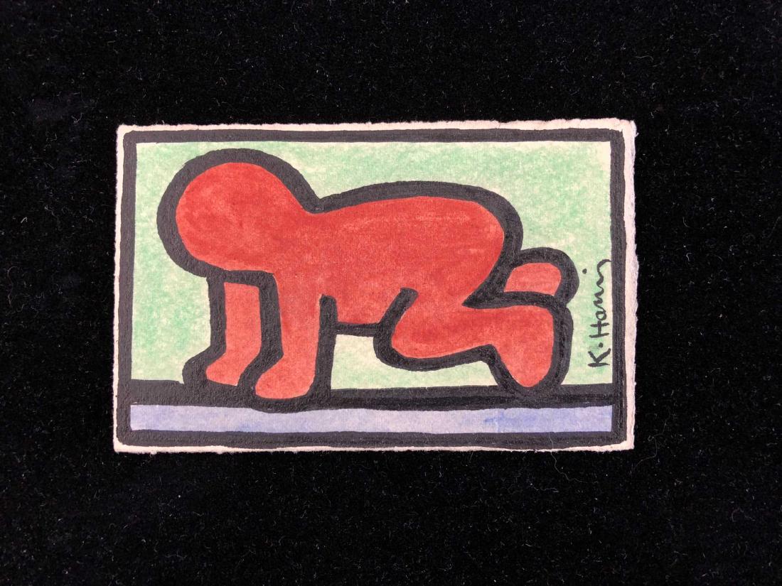 HAND DRAWING Bearing the Signature ''K. Haring'' (1 of 3)
