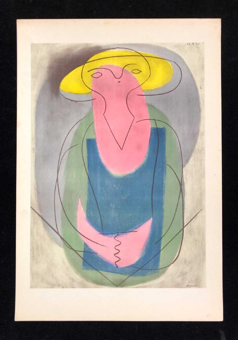 HAND COLORED Pochoir Lithograph Signed ''Picasso'' 1946 (1 of 4)