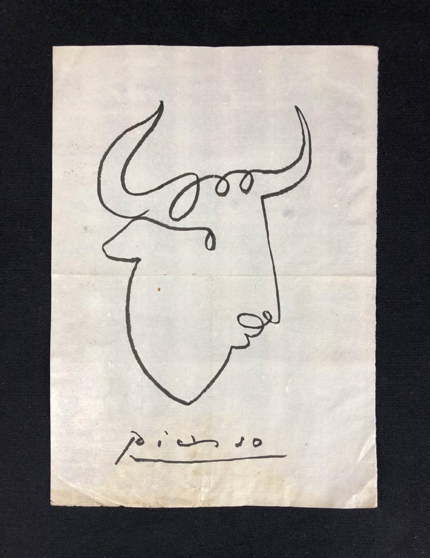 Pablo Picasso (Spanish, 1881-1973) -- Hand Drawing (1 of 3)